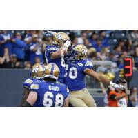 Winnipeg Blue Bombers celebrate