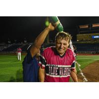 Pensacola Blue Wahoos celebrate win