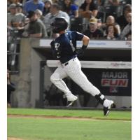 Somerset Patriots' Jesus Bastidas rounding first