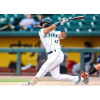 Omar Hernandez of the Columbia Fireflies in action