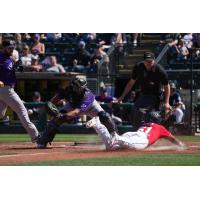 Tacoma Rainiers' Erick Mejia in action