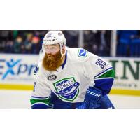 Defenseman Colton Saucerman with the AHL's Utica Comets