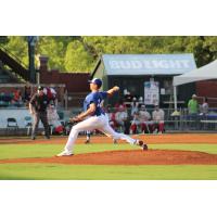 Evansville Otters' Justin Watland on the mound