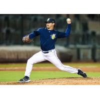 COLUMBIA FIREFLIES' Jack Aldrich on the mound