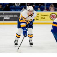 Forward Kyren Gronick with the Saskatoon Blades