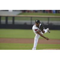 Fayetteville Woodpeckers' Carlos Calderon on the mound