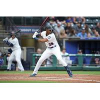 Tacoma Rainiers' Kyle Lewis at bat