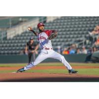 Kansas City Monarchs' Jalen Miller on the mound