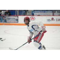 Sudbury Wolves' Braydon Bruce on the ice