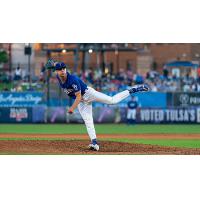 Jake Cantleberry of the Tulsa Drillers on the mound