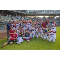 Kansas City Monarchs celebrate their division title