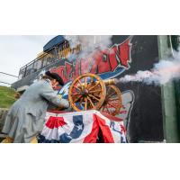 York Revolution cannoneer Cannonball Charlie