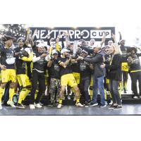 Columbus Crew 2 celebrate the inaugural MLS Next Pro Cup title