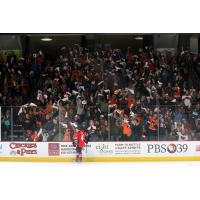 Lehigh Valley Phantoms fans cheer on the team