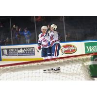 Rochester Americans' Anders Bjork celebrates win