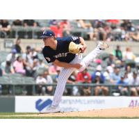 Somerset Patriots' Richard Fitts in action