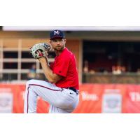 Mississippi Braves' Kyle Wilcox in action