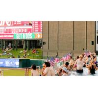 Frisco RoughRiders fans enjoy the view from the Lazy River