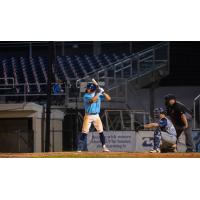 Fond du Lac Dock Spiders' Travis Strickler at bat