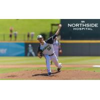 Max Fried pitching with the Gwinnett Stripers