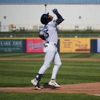 Dayan Frias of the Lake County Captains