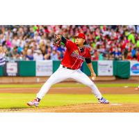 Charleston RiverDogs' Alex Ayala Jr.on the mound