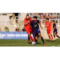 Louisville City FC's Manny Perez versus Birmingham Legion FC's Enzo Martinez