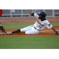 Biloxi Shuckers' Jackson Chourio in action