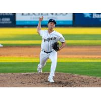 Tri-City Dust Devils' Jorge Marcheco on the mound