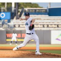 Tampa Tarpons' Justin Lange in action