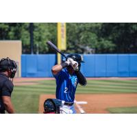 Biloxi Shuckers' Freddy Zamora at bat