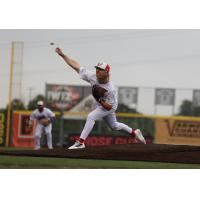 Florence Y'alls' Jake McMahill on the mound