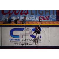 Pensacola Blue Wahoos' Griffin Conine in action