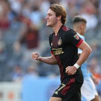 Defender Aiden McFadden with Atlanta United