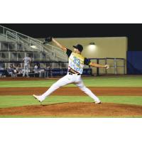 Biloxi Shuckers' Maz Lazar on the mound