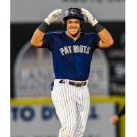 Somerset Patriots' Jasson Dominguez celebrates win