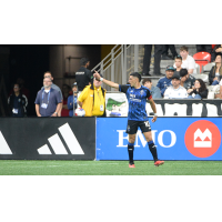 San Jose Earthquakes' Cristian Espinoza on the field