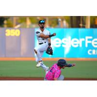 Biloxi Shuckers' Freddy Zamora in action