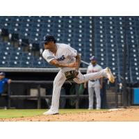 Tampa Tarpons' Luis Gil on the mound