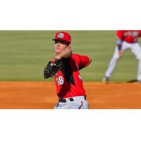 Carolina Mudcats' Logan Henderson in action