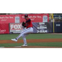 Mississippi Braves' Hurston Waldrep on the mound