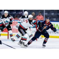 Kelowna Rockets battle the Kamloops Blazers