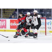 Vancouver Giants battle the Kelowna Rockets