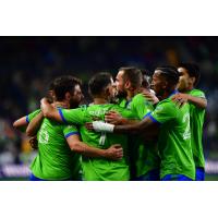 Seattle Sounders FC celebrate win