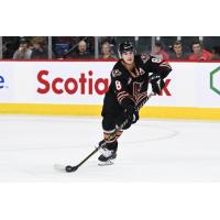 Defenceman Grayden Siepmann with the Calgary Hitmen