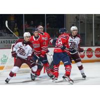 Peterborough Petes and the Oshawa Generals in action