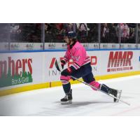 Saginaw Spirit's Nic Sima on game night