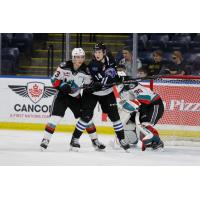 Kelowna Rockets tangle with the Victoria Royals