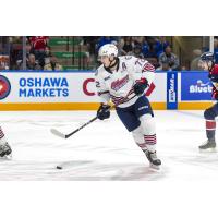 Forward Ryder McIntyre with the Oshawa Generals