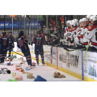 Wheeling Nailers and the Tulsa Oilers on Teddy Bear Toss night